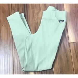 kerrets green ribbed riding leggings Women’s Small